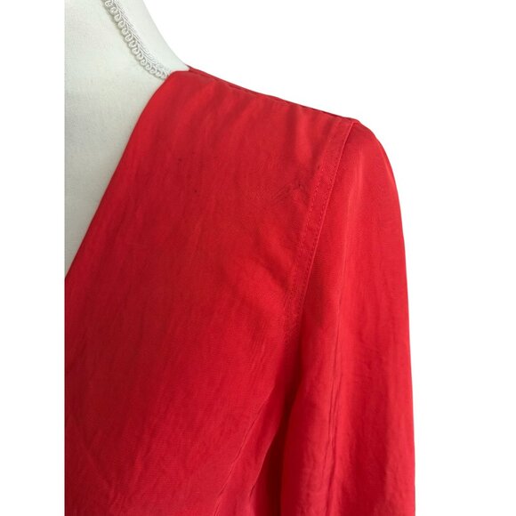 RAG & BONE Red Kimono Detail Long Sleeve Top Size XS - Picture 5 of 9